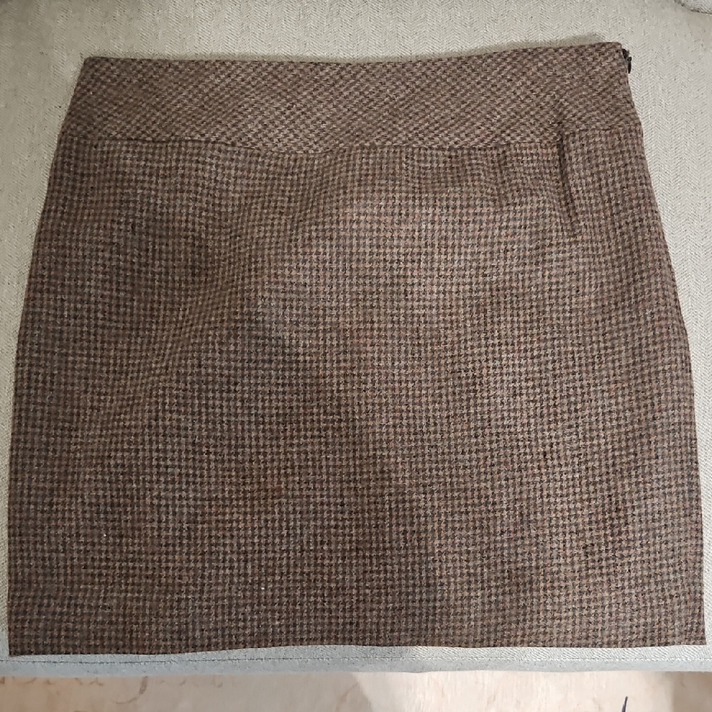 The Limited Brown Houndstooth Pencil Skirt
